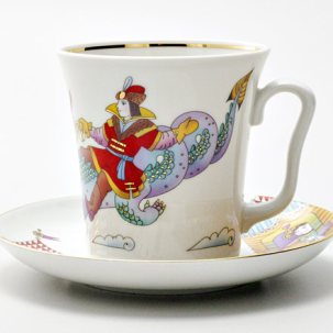 Бокал с блюдцем Иван-Царевич и Змей-Горыныч 1/2 Ленинградский