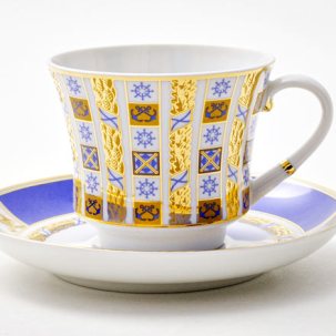 Чашка с блюдцем чайная Кронштадт 1/2 Банкетная