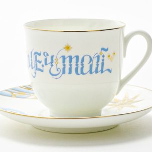 Чашка с блюдцем кофейная Мечтай 1/2 Ландыш