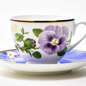 Чашка с блюдцем чайная Виола 2 1/2 Весенняя-2
