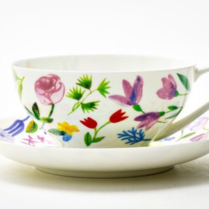 Чашка с блюдцем чайная Primavera 1/2 Купольная