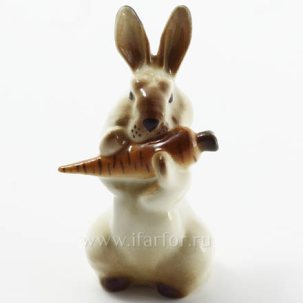 Скульптура Заяц с морковкой 4