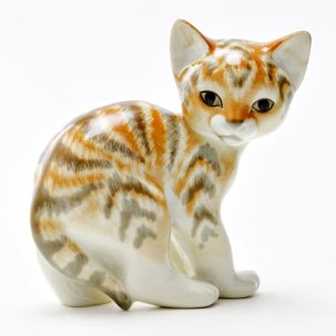 Скульптура Кошка Рыжая