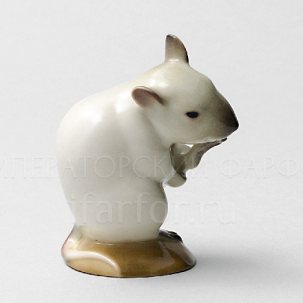 Скульптура Мышь умывающаяся Сиамская