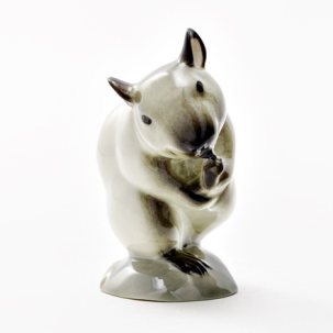 Скульптура Мышь умывающаяся Сиамская