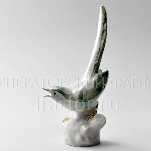 Скульптура Сорока Серебро