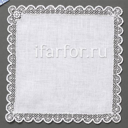 Крестецкая строчка Салфетка Белая 24*24
