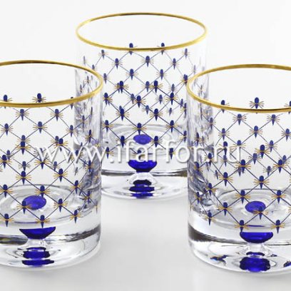 Набор бокалов для виски Кобальтовая сетка 6/6 Европейская