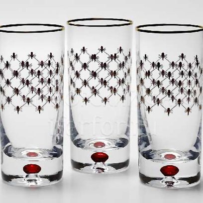 Набор стаканов для сока Сетка Бордо 6/6 Европейская