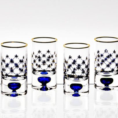 Стопка для водки «Кобальтовая сетка» 4/4