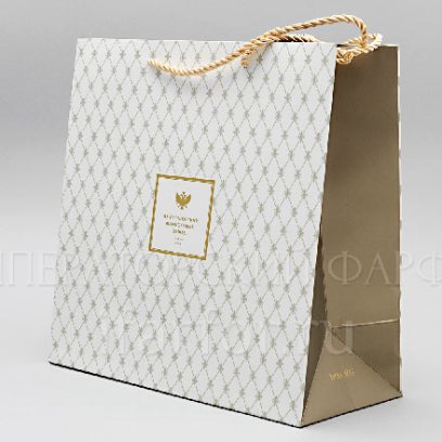 Подарочный пакет малый Белый
