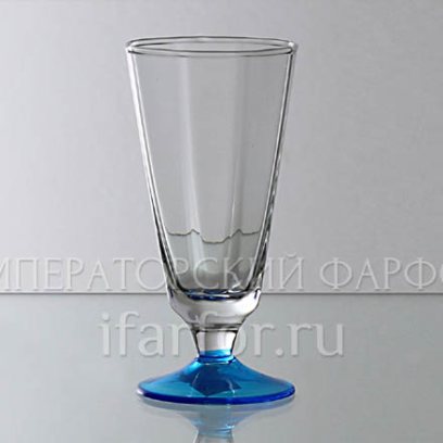 Рюмка лафитник 50 г. Весенний дождь (голубая ножка) Лафитник