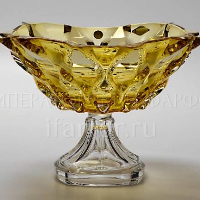 Ваза для фруктов на ножке «Золотистый»