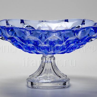 Ваза для фруктов на ножке «Синий»