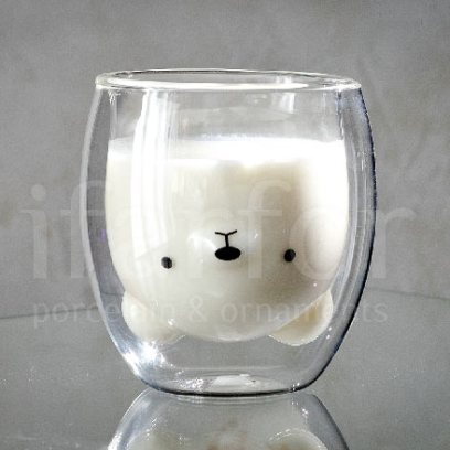 Стакан с двойным стеклом «Мишка»
