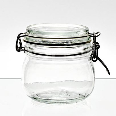 Банка с крышкой Прозрачный KORKEN КОРКЕН