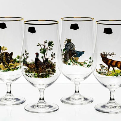 Набор бокалов для пива Beercraft Охота 4/4 Crystalex