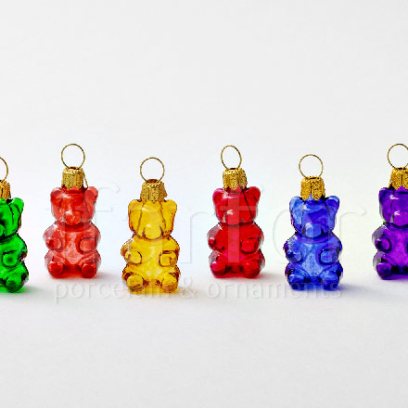 Набор елочных игрушек Шесть леденцовых мишек