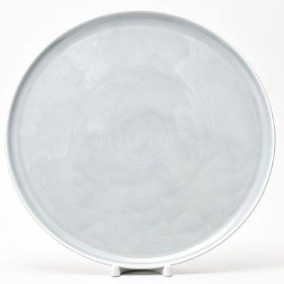 Блюдо для пиццы «Акварель (светло-серый)»