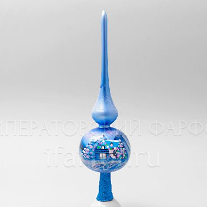 Елочная игрушка Верхушка для елки Голубая