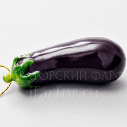 Елочная игрушка «Баклажан мини»