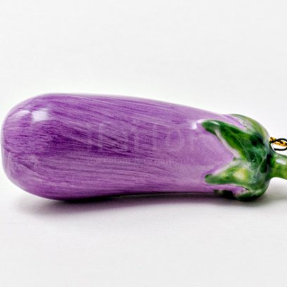 Елочная игрушка «Баклажан мини»