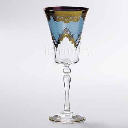 Набор бокалов для белого вина «Вуаль голубая» 6/6