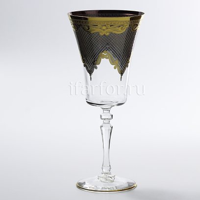 Набор бокалов для красного вина «Вуаль черная» 6/6