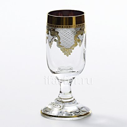 Набор рюмок для водки «Шёлк черный» 6/6