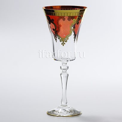 Набор бокалов для белого вина «Шёлк красный» 6/6