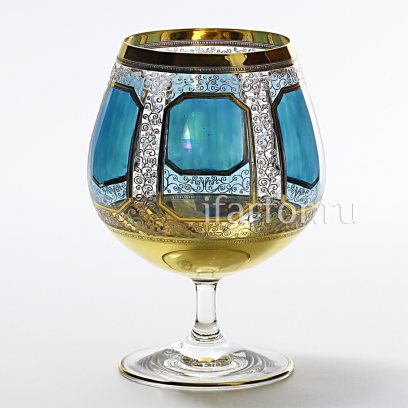 Набор бокалов для коньяка «Медальон бирюзовый» 6/6