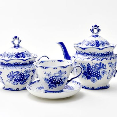 Сервиз чайный «Гжель» 6/14