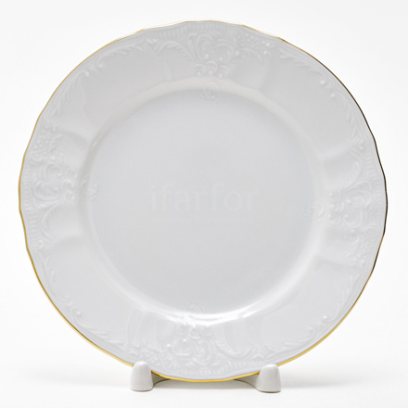 Тарелка десертная Бернадотт Белый узор
