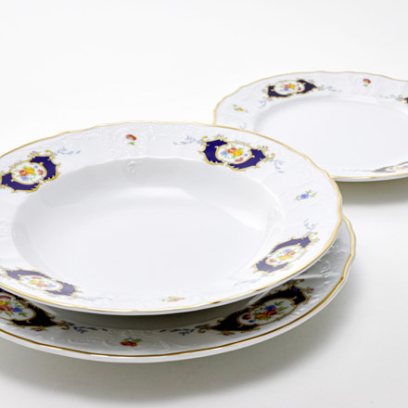 Набор тарелок столовый Бернадотт Синий глаз 6/18 Бернадотт