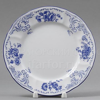Тарелка десертная Бернадотт Синие розы