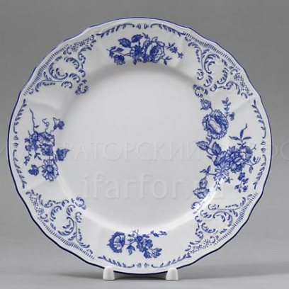 Тарелка мелкая «Бернадотт Синие розы»