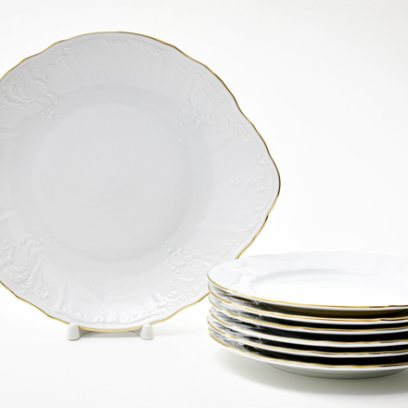 Набор для торта «Бернадотт Белый узор» 6/7