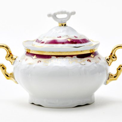 Сахарница Красная лилия Мария Луиза