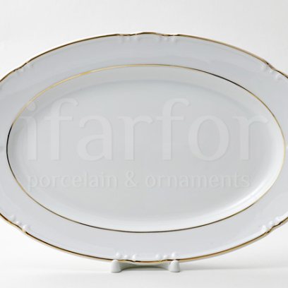 Блюдо овальное «Констанция Отводка золото»