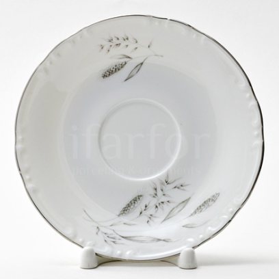 Блюдце чайное «Серебряные колосья»