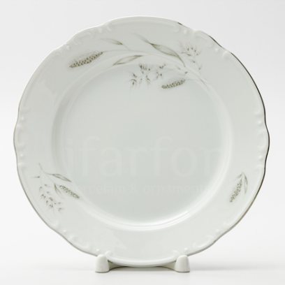 Тарелка десертная «Констанция Серебряные колосья»