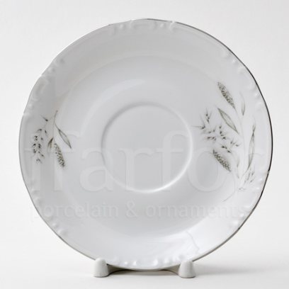 Блюдце бульонное «Серебряные колосья»