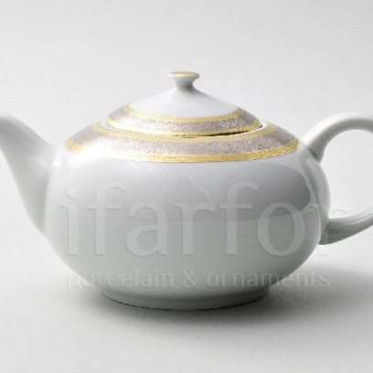 Чайник заварочный Широкий кант платина золото Опал