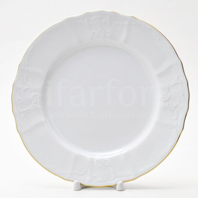 Тарелка мелкая «Бернадотт Белый узор»