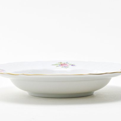 Тарелка глубокая Бернадотт Мейсенский букет