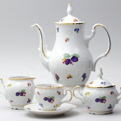 Сервиз кофейный Бернадотт Слива 6/17 Бернадотт