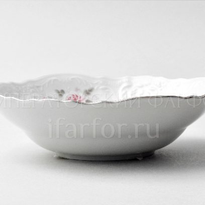 Салатник «Бернадотт Серая роза платина» Форма: Бернадотт. Фарфор. 160 мм.