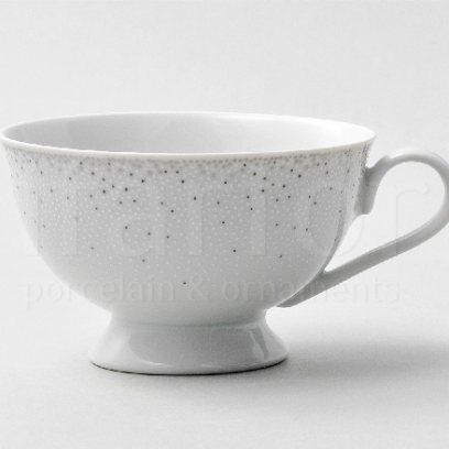 Чашка чайная «Бисер серебристый»