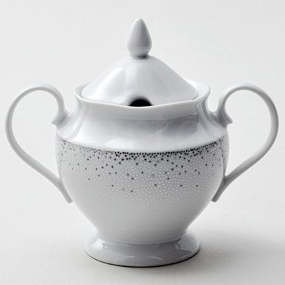 Сахарница «Бисер серебристый»