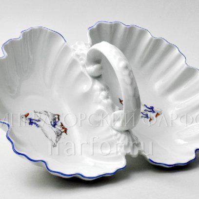 Менажница 2-х секционная Гуси DUBI